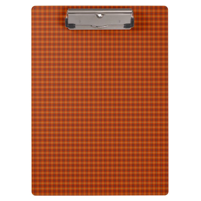 Pranchetas Área de Transferência de Tartan Laranja (Frente)