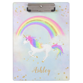 Pranchetas Área de transferência de tema Unicorn | Azul mágic