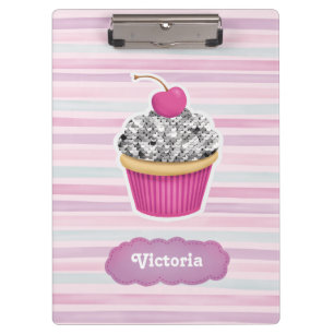 Pranchetas Área de transferência do Cupcake Na moda bonito