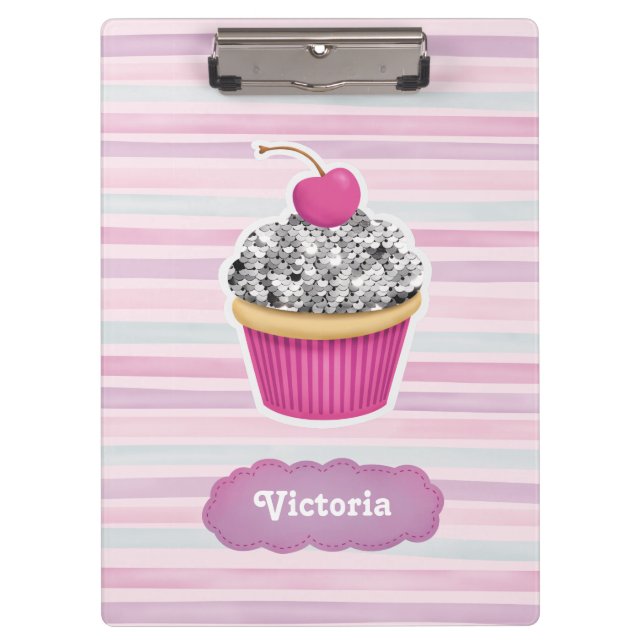 Pranchetas Área de transferência do Cupcake Na moda bonito (Frente)