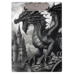 Pranchetas Área de Transferência do Dragão Gótico Medieval Br
