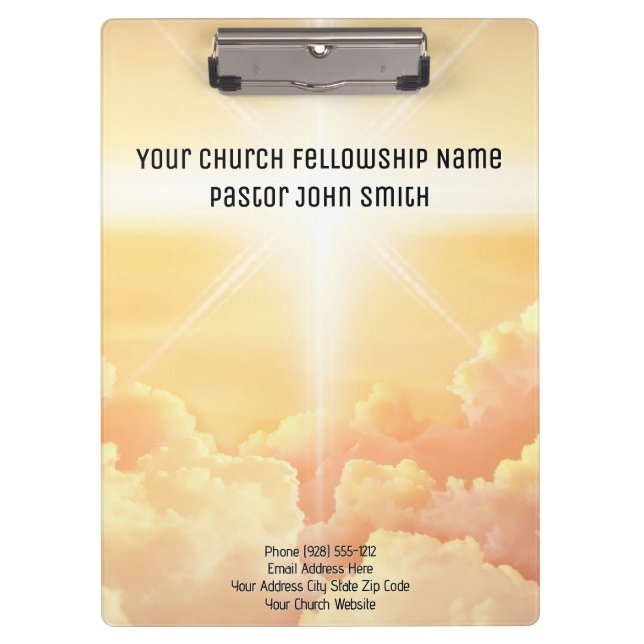 Pranchetas Área de Transferência do Office em Nuvem Celestial (Frente)