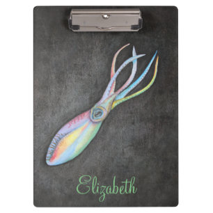 Pranchetas Área de Transferência do Rainbow Squid