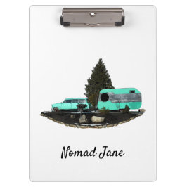 Pranchetas Área de Transferência do Retro Camping Car