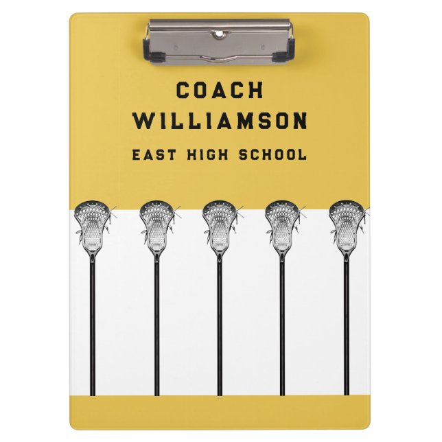 Pranchetas Área de Transferência do Treinador Lacrosse (Frente)