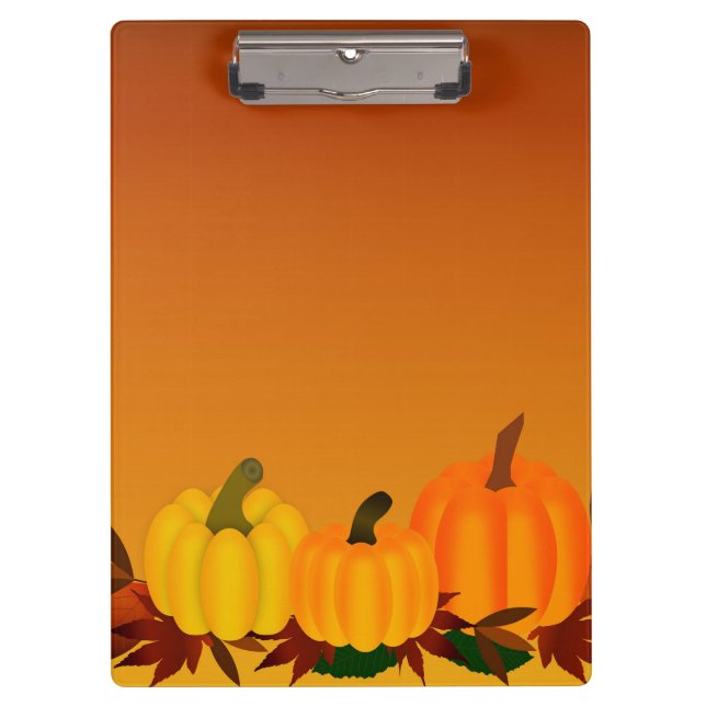 Pranchetas Área de Transferência Elegante Moderna de Pumpkin  (Frente)