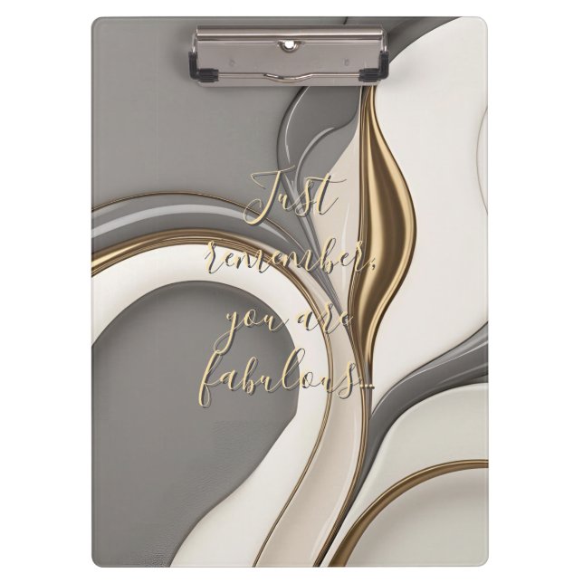 Pranchetas Área de transferência em na moda gráfico (Frente)