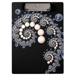 Pranchetas Área de Transferência Espiral de Ivory e Pérolas A