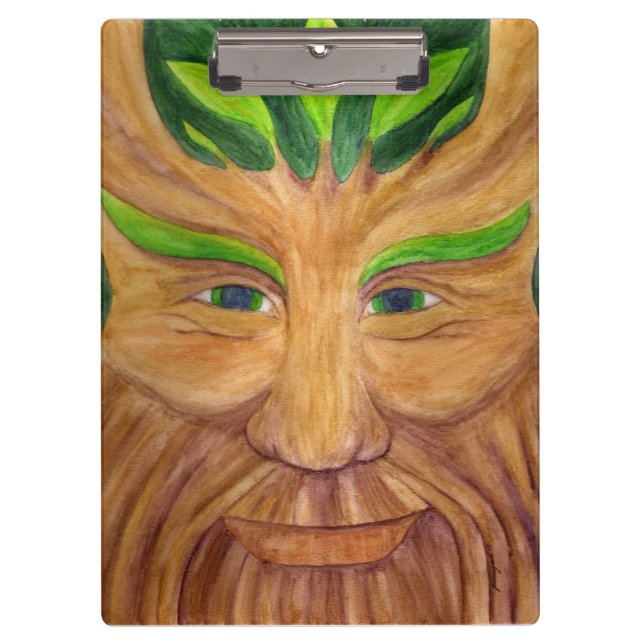 Pranchetas Área de transferência Green Man (Frente)