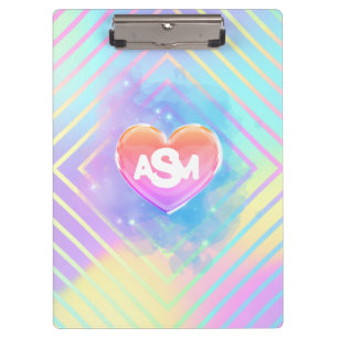 Pranchetas Área de Transferência Magic Heart do Arco-Ímico do