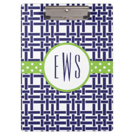 Pranchetas Área de Transferência Monogramada Bamboo & Grosgra