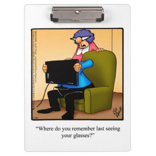 Pranchetas Área de transferência Opticista Business Humor