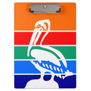 Pranchetas Área de Transferência Patriótica com bandeira de R