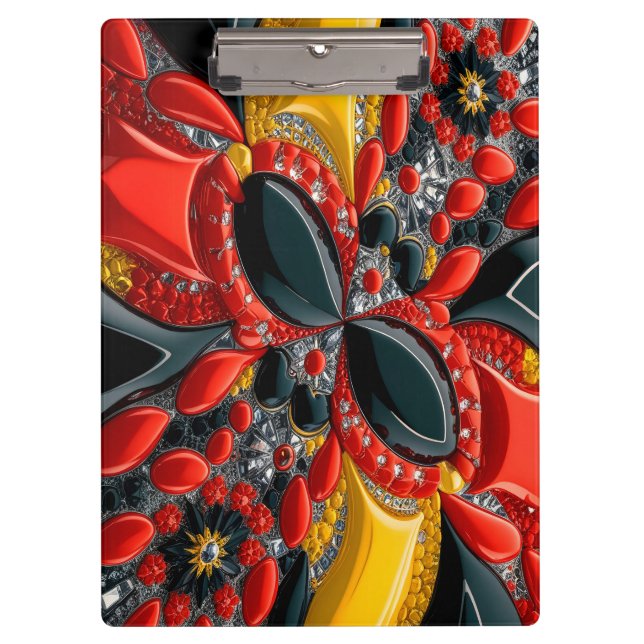 Pranchetas Área de Transferência Patriótica com Cores Alemãs (Frente)