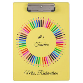 Pranchetas Área de Transferência Personalizada Amarela do Pro