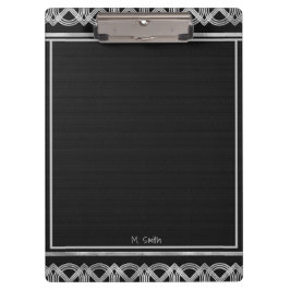 Pranchetas Área de Transferência Personalizada Art Deco Black