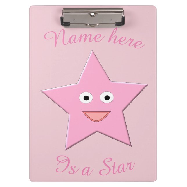 Pranchetas Área de Transferência Personalizada da Estrela Ros (Frente)