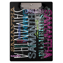 Pranchetas Área de Transferência Personalizada de Nome Repeti