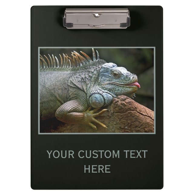 Pranchetas Área de transferência personalizada do Iguana (Frente)