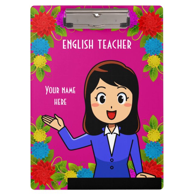 Pranchetas Área de Transferência Personalizada do Professor I (Frente)