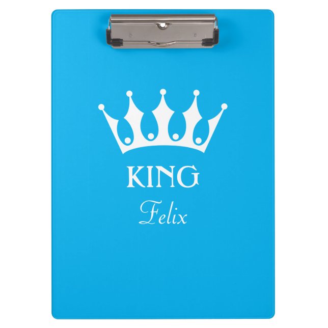 Pranchetas Área de transferência personalizada em azul com no (Frente)