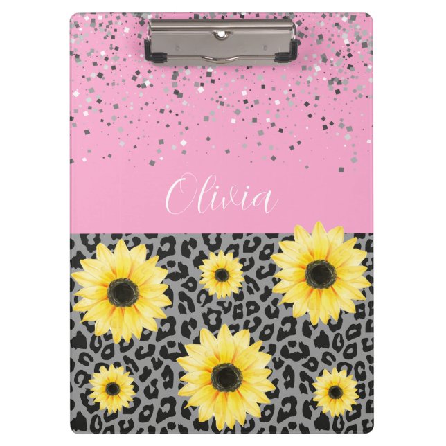 Pranchetas Área de Transferência Personalizada Leopardo e Gir (Frente)