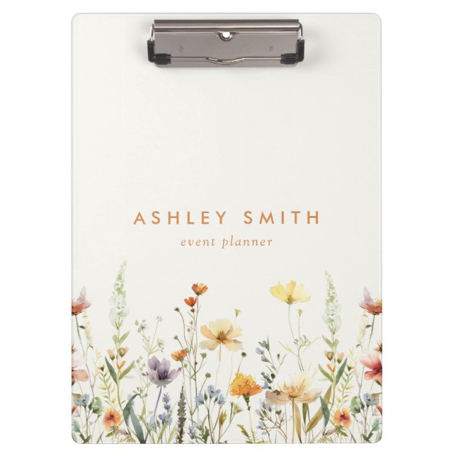 Pranchetas Área de Transferência Rustic Wildflower (Frente)