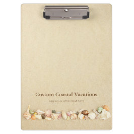 Pranchetas Areia de Praia com Seashells Business