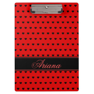 Pranchetas Ariana - Modelo De Nomes Personalizados, Vermelho