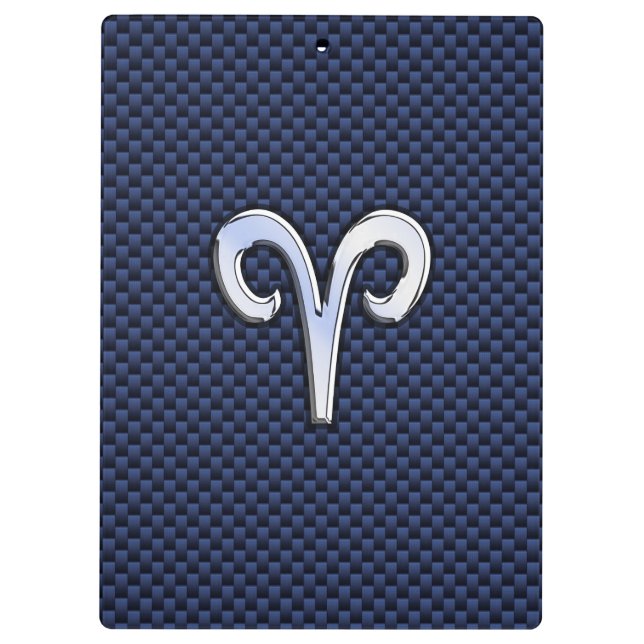 Pranchetas Aries Zodiac Sinal no Marinho Blue Carbon Fibra Im (Verso)
