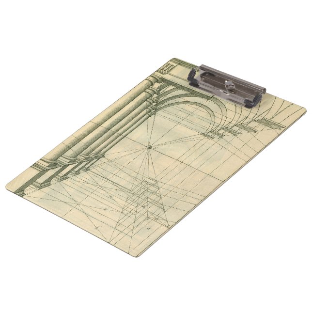 Pranchetas Arquitetura Vintage, Arches Colunas Perspectiva (Inclinado)