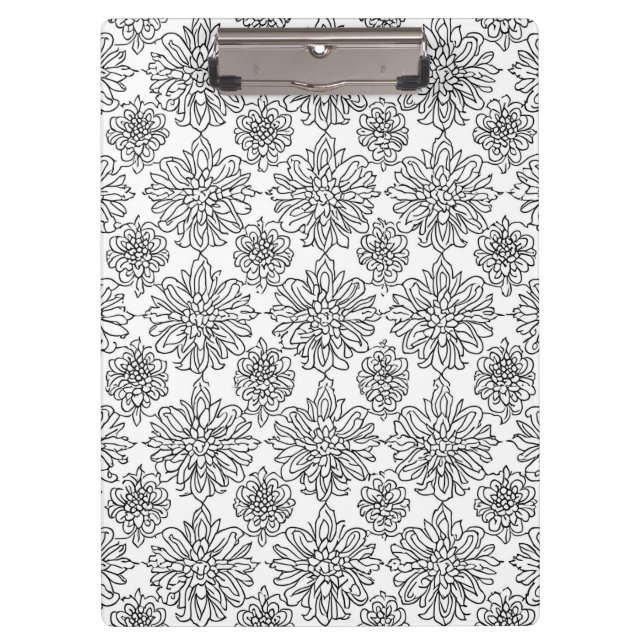 Pranchetas Arte de Linha Chrysanthemum (Frente)