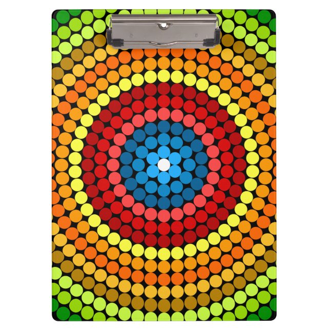 Pranchetas Arte de Mandala Abstrato Pontilhado-65904 (Frente)