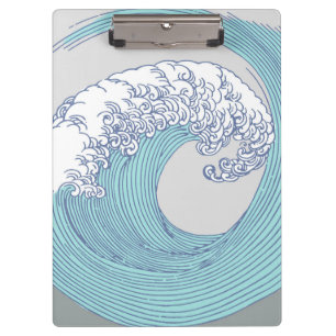 Pranchetas Arte de onda de surf Ukiyo-e japonês vintage Costa