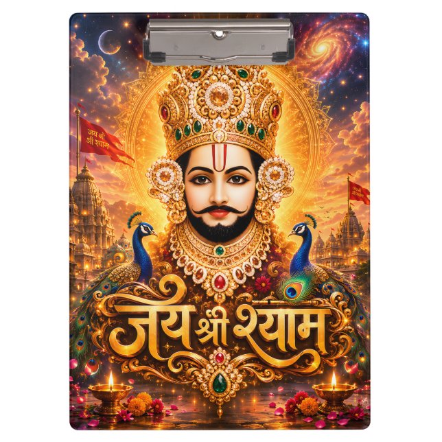 Pranchetas Arte Devocional Jai Shri Khatu Shyam Ji (Frente)
