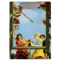 Arte do balcão do grupo musical de Gerrit Van