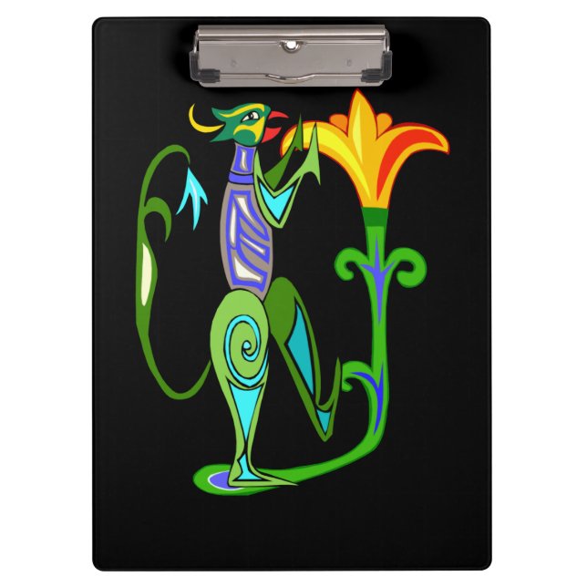 Pranchetas Arte Egípcia Com Área De Transferência De Flor De  (Frente)