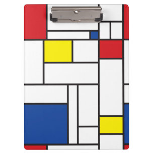 Pranchetas Arte Moderna De Stijl Geométrica Minimalista Mondr