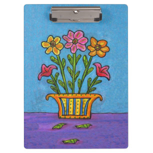 Pranchetas Arte popular bonito do vaso de flores do buquê