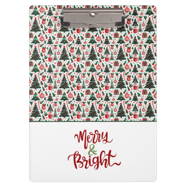 Pranchetas Árvore de Natal, presentes, cana doce (Frente)