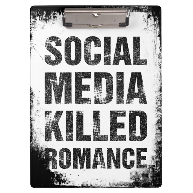 Pranchetas As Mídias Sociais Mataram o Romance (Frente)