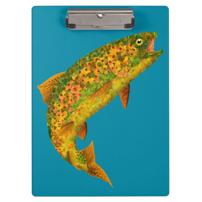 Pranchetas Aspen Leaf Rainbow Trout 2 (Frente)