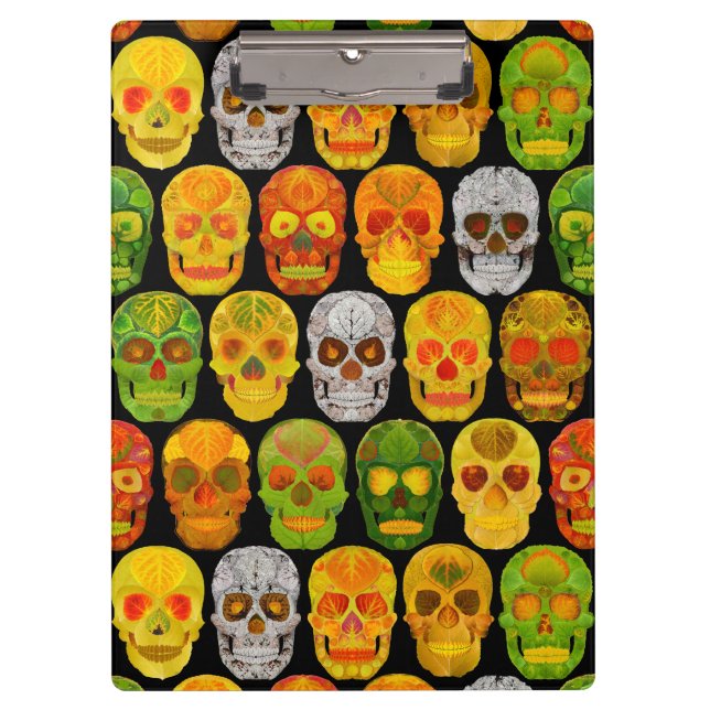Pranchetas Aspen Leaf Skulls padrão sem falhas 2018 (Frente)