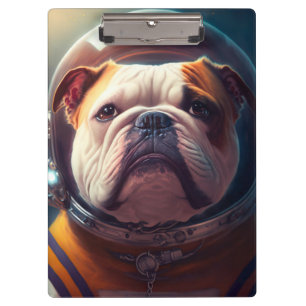 Pranchetas Astronauta Adorável para Bulldog