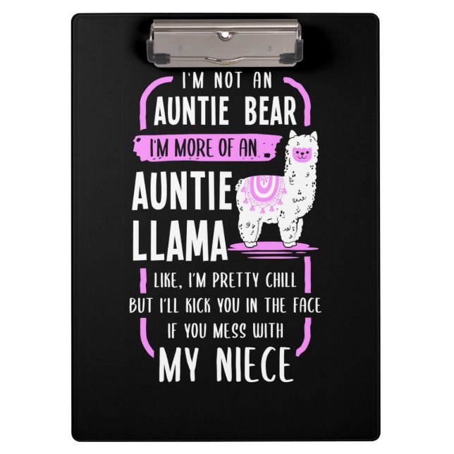 Pranchetas Auntie Llama (Frente)