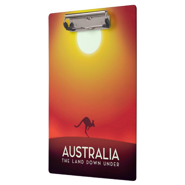 Pranchetas Austrália "A terra lá embaixo" impressão de férias (Esquerda)