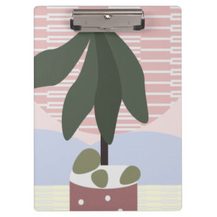 Pranchetas Avocado Tree Blush Geométrico Silenciado   