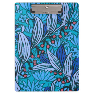 Pranchetas Azul Floral Antiquado Boho Moderno