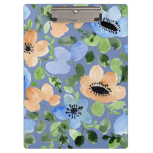 Azul Floral, Coral, Bonito Cor Verde