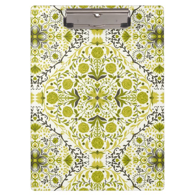 Pranchetas Azulejos Florais em verde (Frente)
